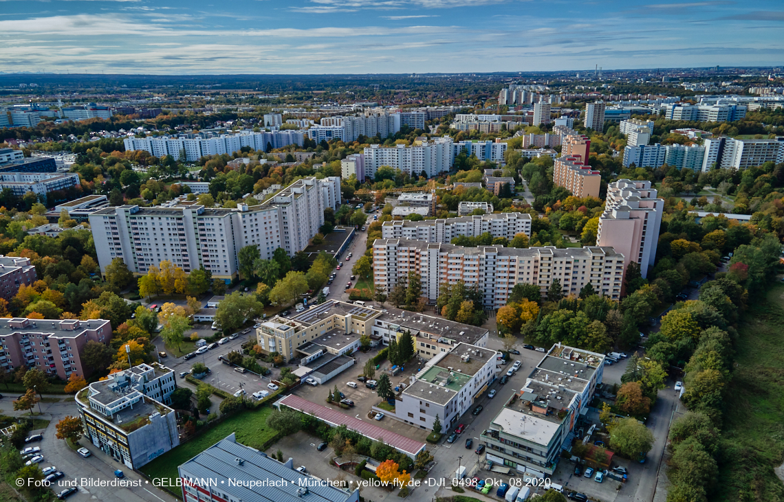 08.10.2020 - Aufstockungsbaustelle Oskar-Maria-Graf-Ring in Neuperlach